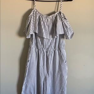 H&M stripe jumpsuit